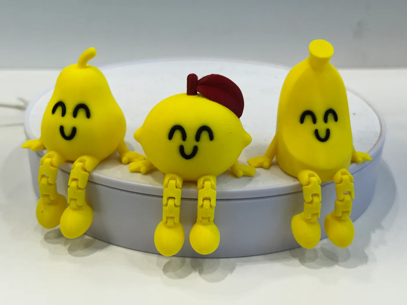 과일 캐릭터 3종 (관절 다리)
